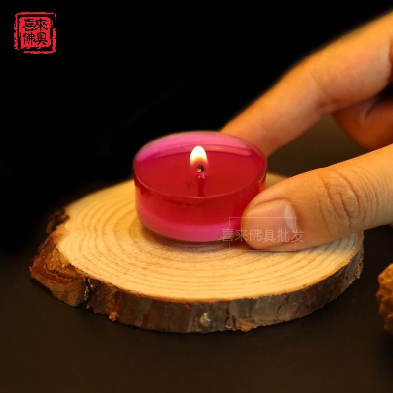 Nến 4giờ Xin Xin Hong ĐỎ - VÀNG