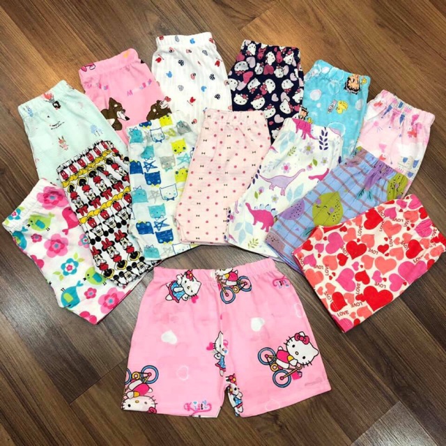 Set 50 quần cotton xuất cho bé