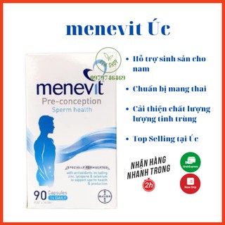 Viên uống menevit- viamin cho nam giới 30 90 viên của úc, tăng chất lượng - ảnh sản phẩm 1