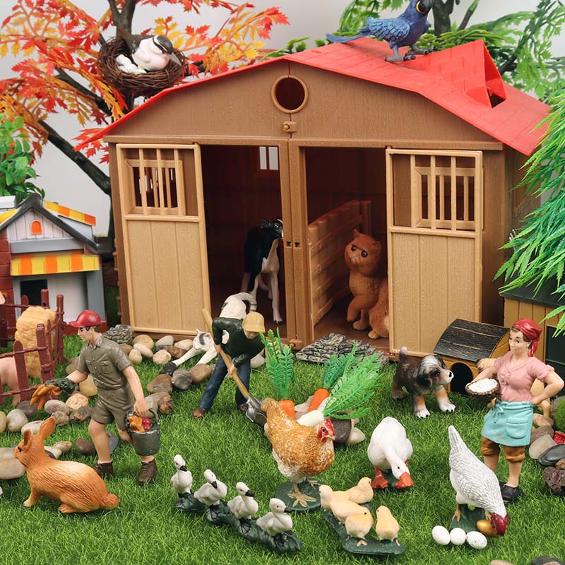 Mô Hình Động Vật Nông Trại Sống Động Giáo Dục Cho Bé