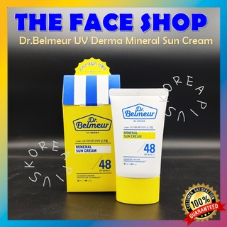Kem chống nắng the face shop dr.belmeur uv derma mineral spf48 pa+++ 50ml cao cấp