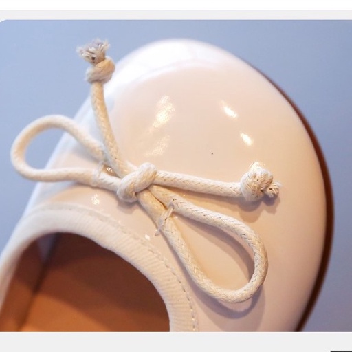 Giày Búp Bê Da Đế Bằng Phong Cách Công Chúa Cho Bé Gái