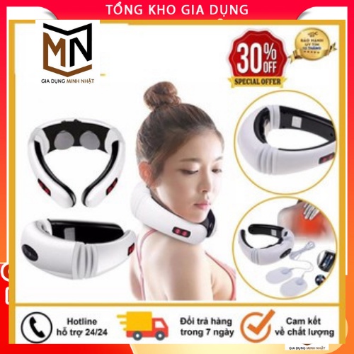 Máy Massage, Máy Trị Liệu Đau Mỏi Vai Gáy 3D, Thông Minh, Tiện Dụng - Bảo Hành 6 Tháng