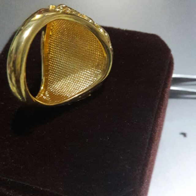 Nhẫn giả mạ vàng 24K Nam đả phủ nano chế tác tinh xảo ảnh gốc của sản phẩm ko chỉnh sửa
