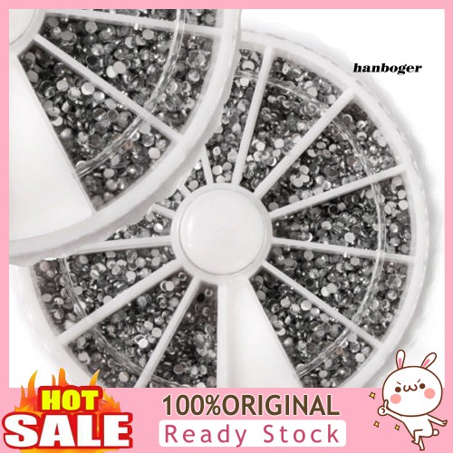 Hộp 2400 Hạt Cườm 3D 1.5mm Trang Trí Móng Tay Nghệ Thuật Sang Trọng