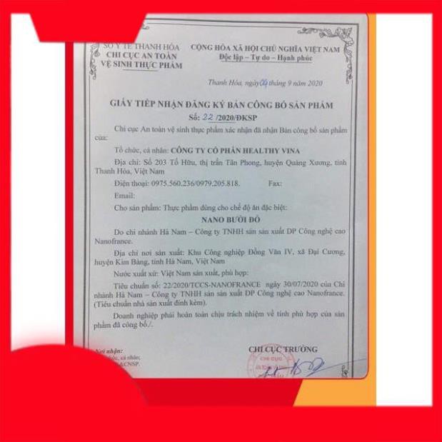 [Rẻ nhất shopee] Bưởi đỏ Nano Hera giữ dáng đẹp da | Thế Giới Skin Care