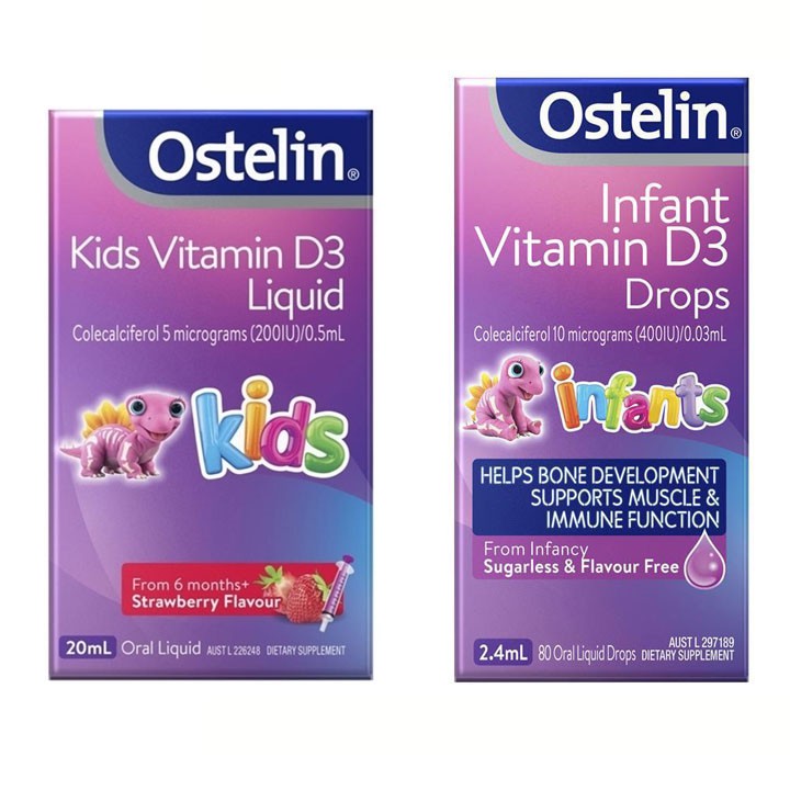 Vitamin D3 Ostelin cho bé 6 tháng - 12 tuổi