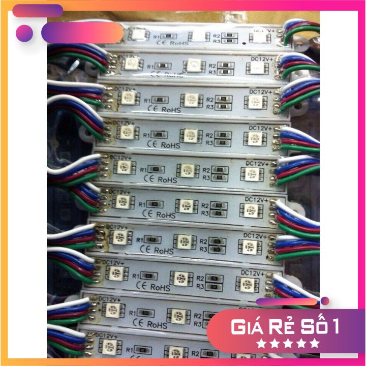 Led Hắt 3 Bóng 7 - 12V Màu Chip 5050,Led Cụm,Led 3 Bóng