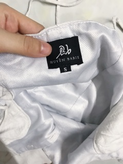 đầm trắng linen size S