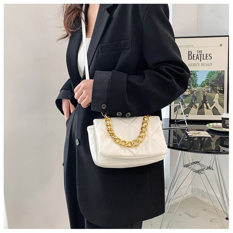 Túi đeo vai IELGY họa tiết hình vuông cỡ nhỏ thời trang