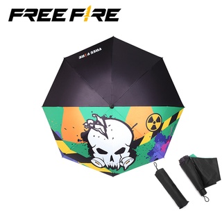 Cây dù FREEFIRE vinyl có lớp phủ che nắng họa tiết game sinh tồn Wasteland