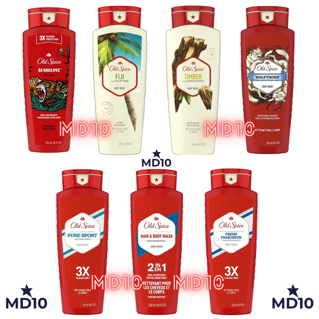 Sữa tắm hương nước hoa nam Old Spice nhập khẩu từ Mỹ