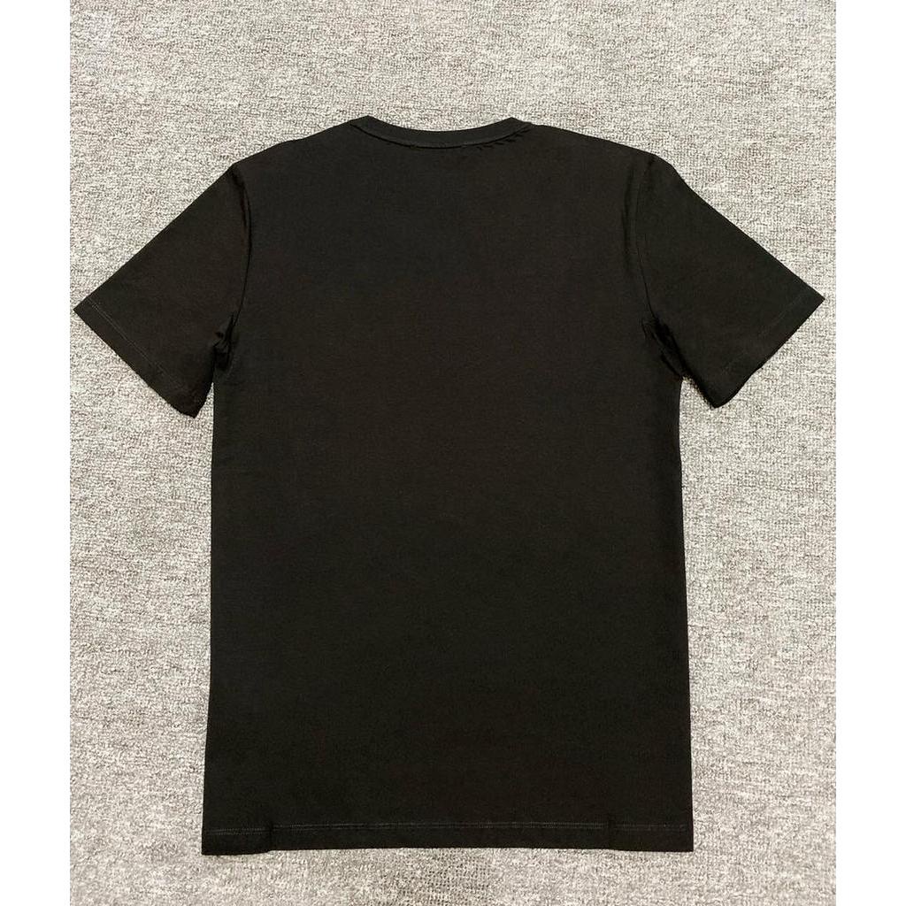 Áo thun cổ tròn tay ngắn họa tiết quái vật nhỏ đeo kính không phai màu thời trang mùa hè 2021 màu trắng đen cho nam