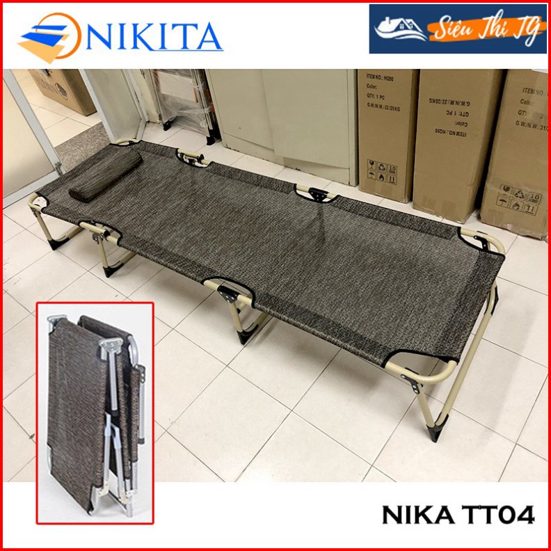 [XẢ KHO 3 NGÀY] Giường xếp văn phòng Nikita NIKA TT04 kích thước 193x63cm, giường gấp chung cư, giường ngủ trưa | BigBuy360 - bigbuy360.vn