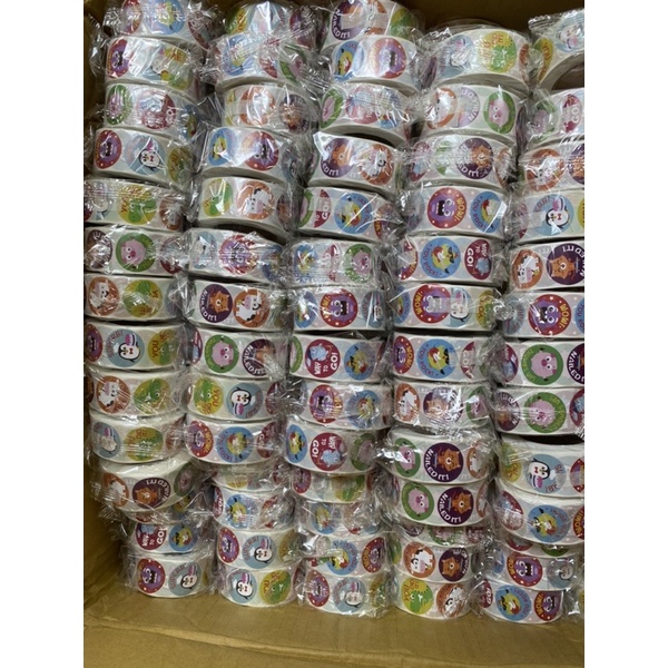 Cuộn sticker khen thưởng 500c/hình (giao ngẫu nhiên mẫu)