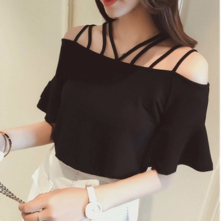 SUXI Áo Thun Trễ Vai Size Lớn