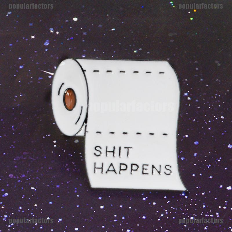 Ghim Cài Áo Hình Cuộn Giấy Vệ Sinh Dễ Thương