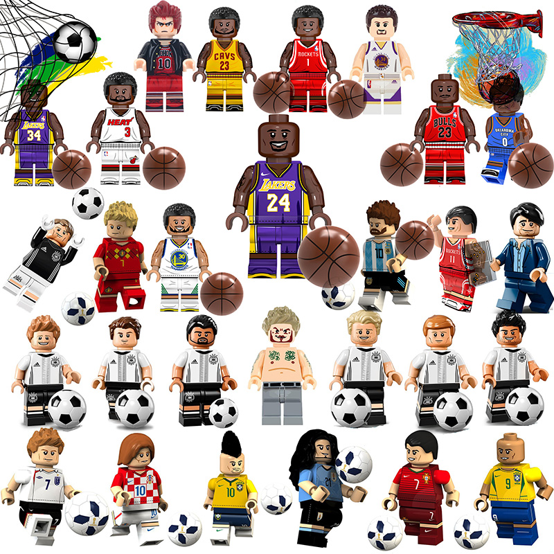 Mô Hình Đồ Chơi Lắp Ráp Ngôi Sao Bóng Đá Kobe Messi Cho Trẻ Em