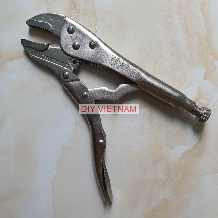 Kìm chết hàm cong 10 inch hãng TOP Đài Loan chuyên dụng (25cm) - Kìm bấm chết