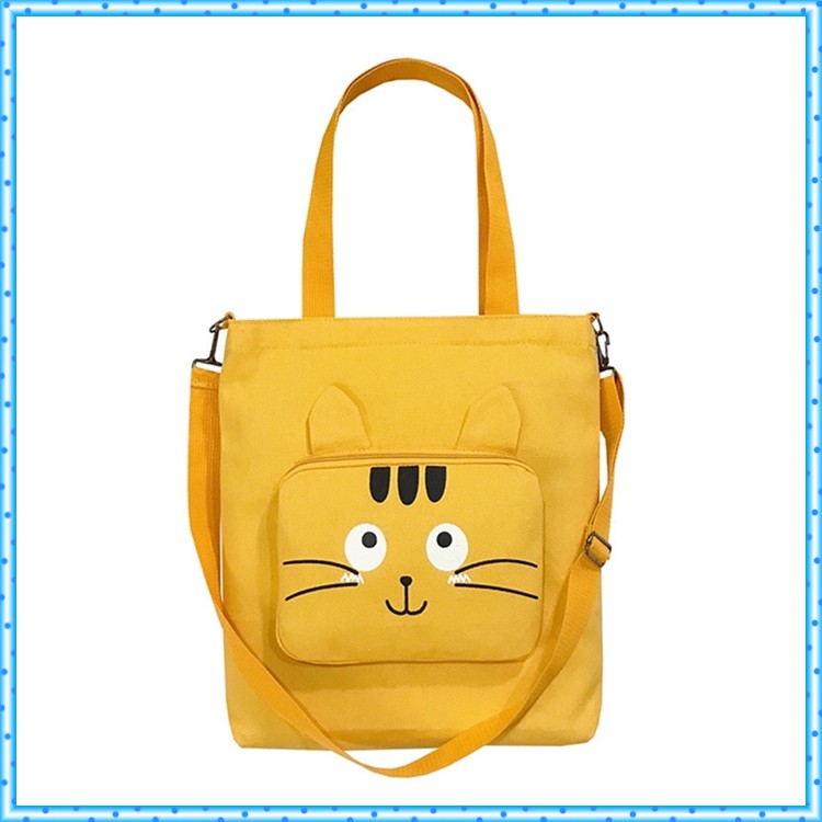 Túi tote size đại hộp mặt mèo CÓ ẢNH THẬT