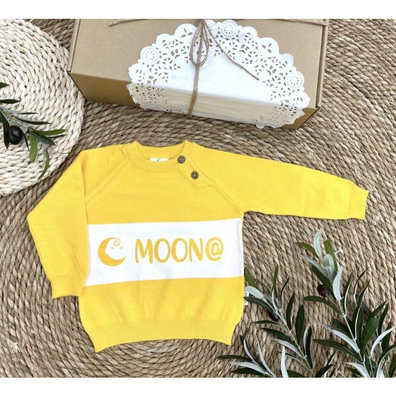 Moon -  (8 mẫu) Áo len Moon cài vai cho bé 6-18kg