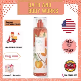 Xịt Thơm Toàn Thân Bath And Body Work Pretty As A Peach Body Mist 236ml