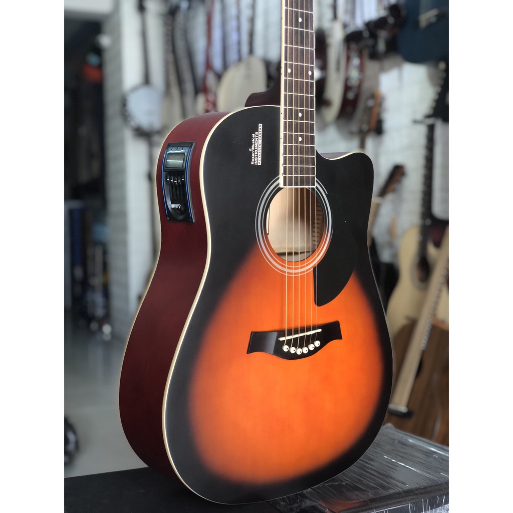 Đàn Guitar Acoustic Rosen G11 có EQ LC5 màu hoàng hôn