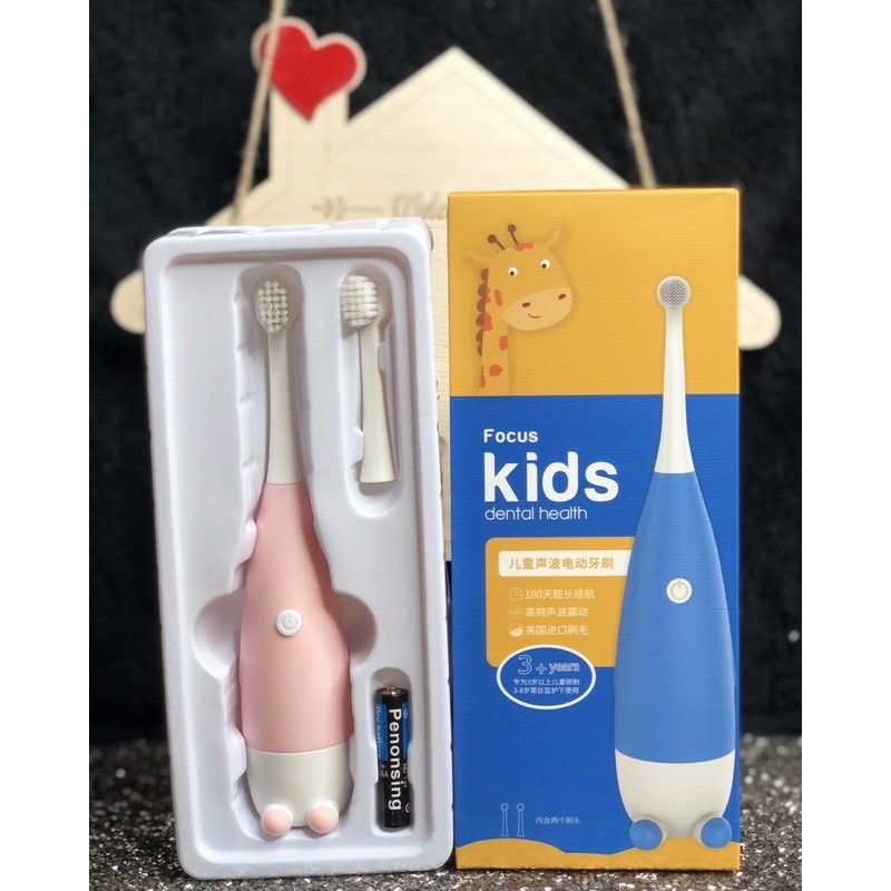 Bàn chải điện tự động đánh răng cho bé giúp bé yêu thích việc đánh răng