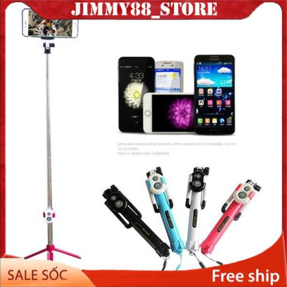 Gậy tự sướng Tripod Selfie Stick ba chân Bluetooth đa năng SELFIE TRIPOD JIMMY88