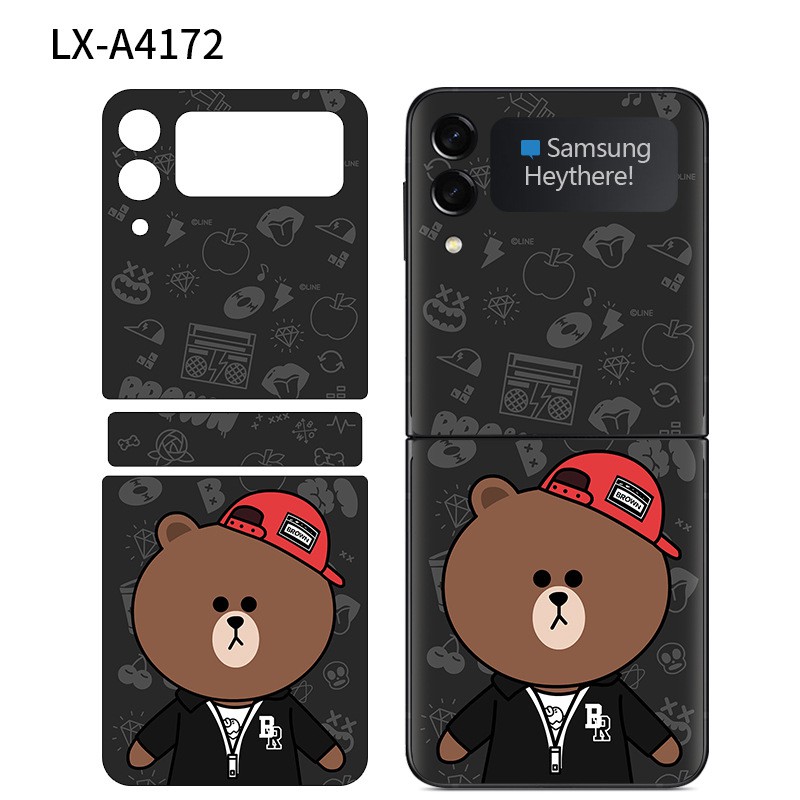 Miếng DáN NhiềU MàU ChốNg TrầY XướC Cho Samsung Galaxy Z Flip 4 3 Back + Bản Lề Galaxy Z Flip4 Flip3