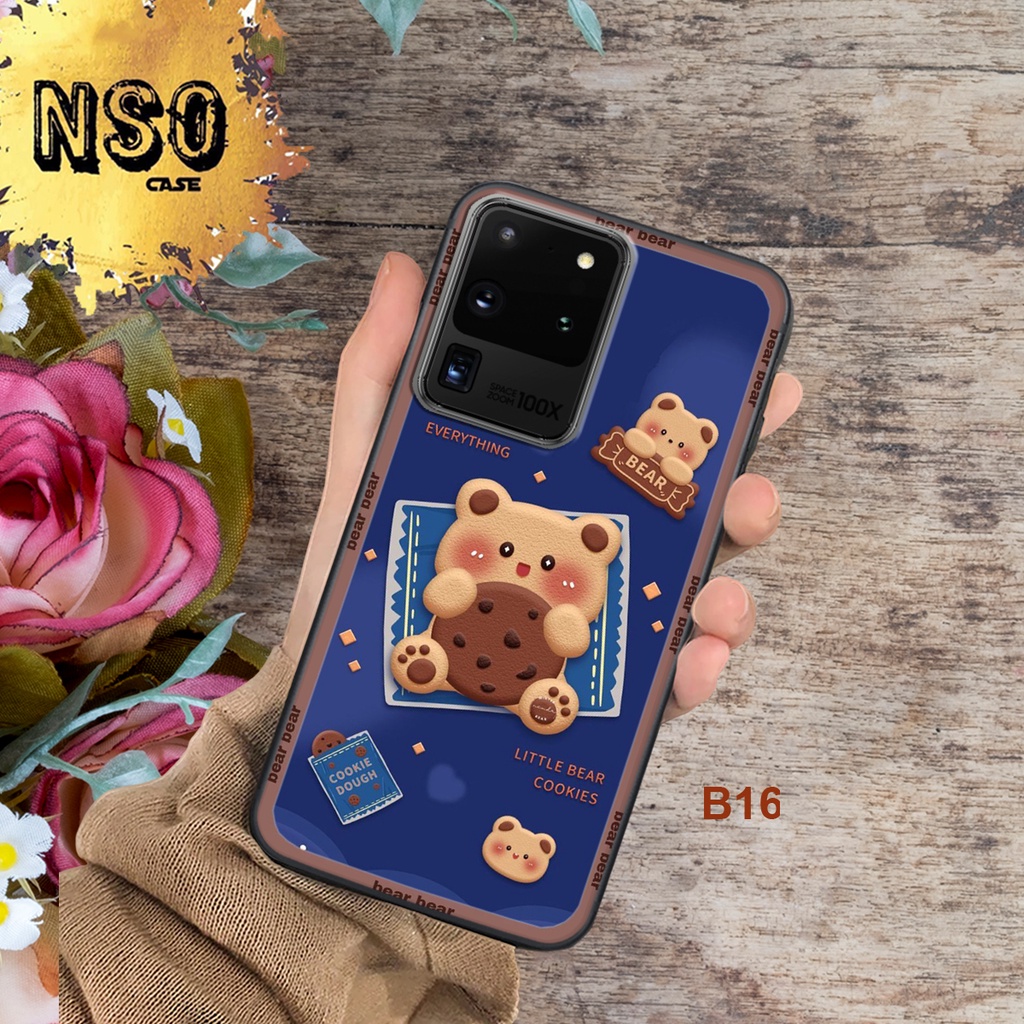 Ốp SamSung S20 Ultra In Hình Gấu Siêu Đáng Yêu