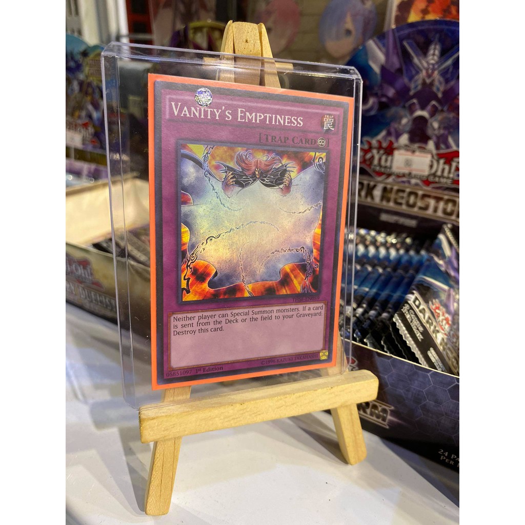 Lá bài thẻ bài Yugioh Vanity’s Emptiness – Super Rare - Tặng bọc bài nhựa bảo quản