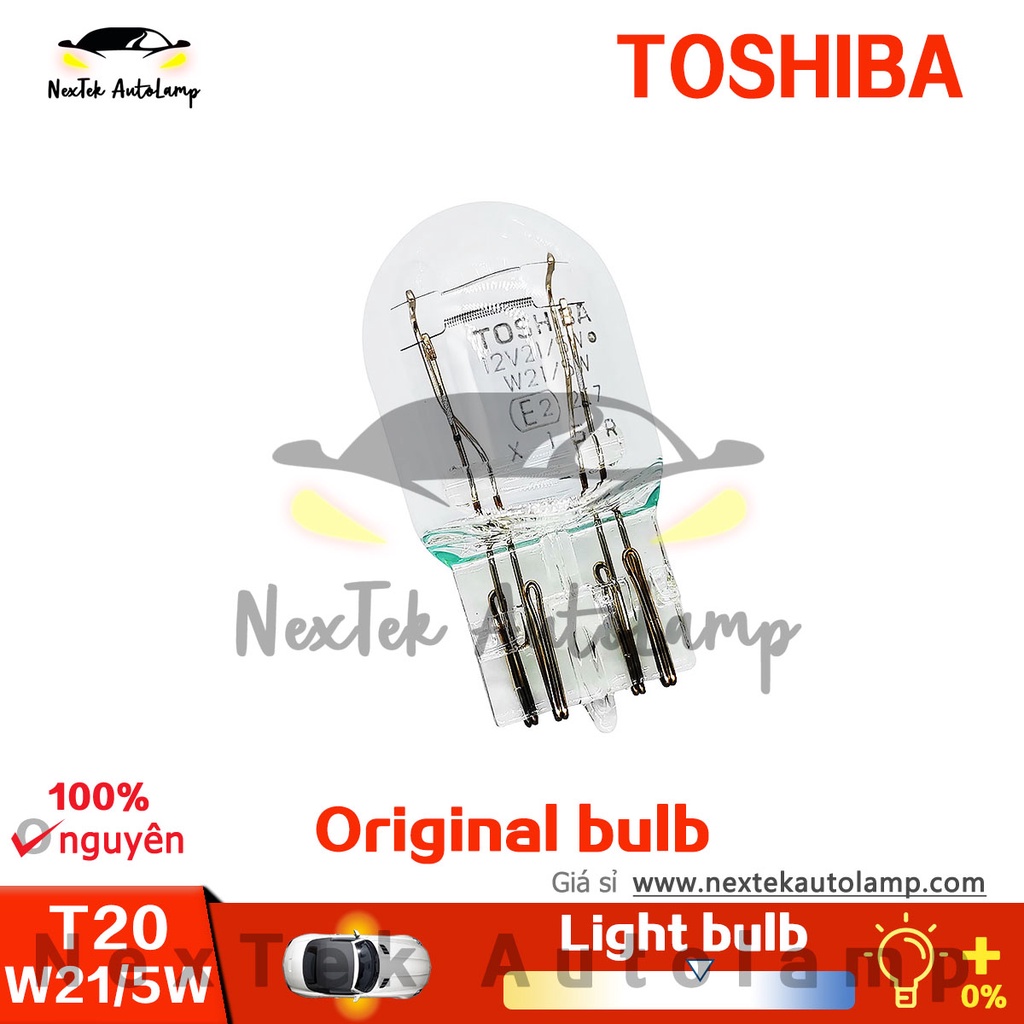 TOSHIBA T20 W21/5W 12V 1891 Dây đôi Bóng đèn Xe Phanh(1 bóng đèn)