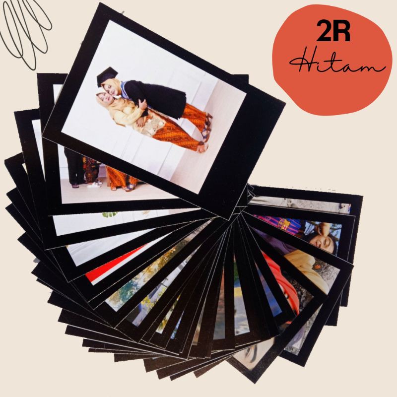 Khuôn Làm Bánh Polaroid 2r Khung Màu Đen Tiện Dụng