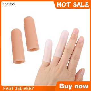 Set 1 cặp ống silicon mềm bảo vệ giảm đau đầu ngón tay đa dụng