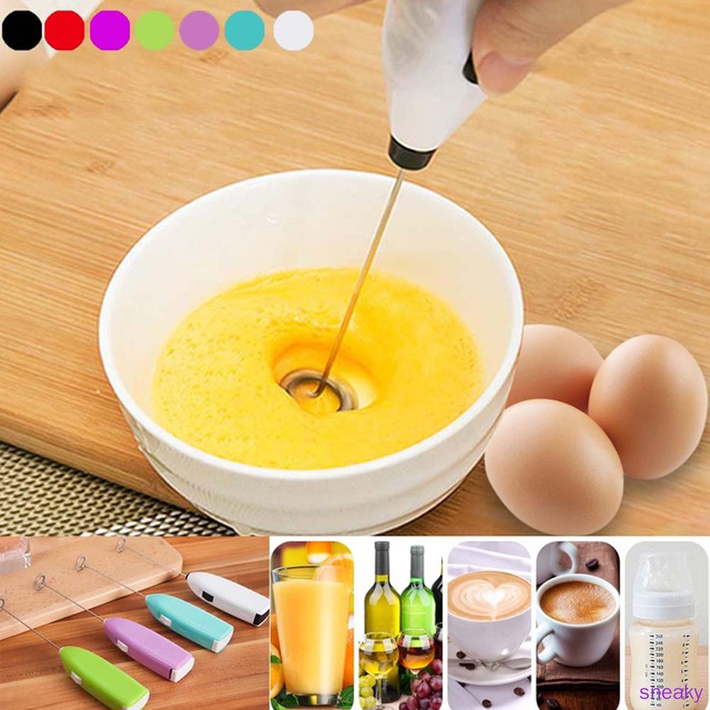 Máy đánh trứng khuấy tạo bọt sữa cà phê cầm tay nhỏ gọn tiện dụng