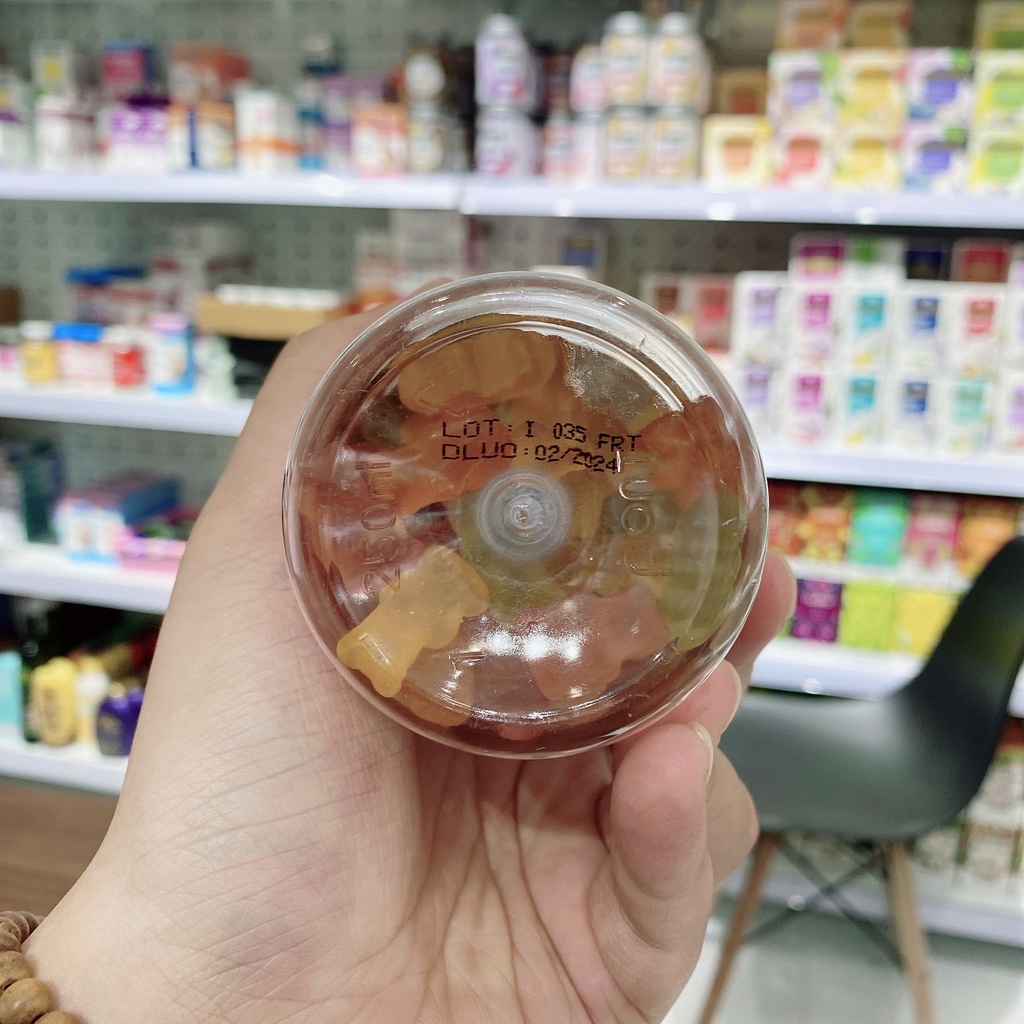 Pháp - Kẹo dẻo Nat&Form Junior 9 Vitmines & Immunite bổ sung vitamin, tăng sức đề kháng
