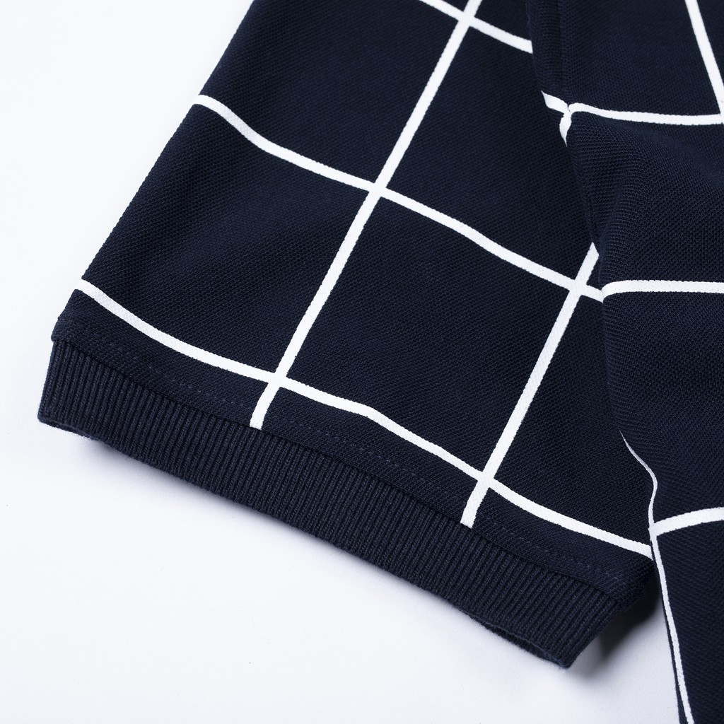 [Mã FAMALLT5 giảm 15% đơn 150K] Áo thun polo nam có cổ, chất liệu Cotton cá sấu phối sọc Basis APL202 | BigBuy360 - bigbuy360.vn