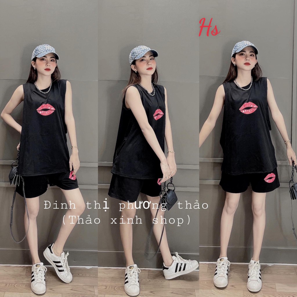 Set tank top nữ 🍉 set áo ba lỡ1-