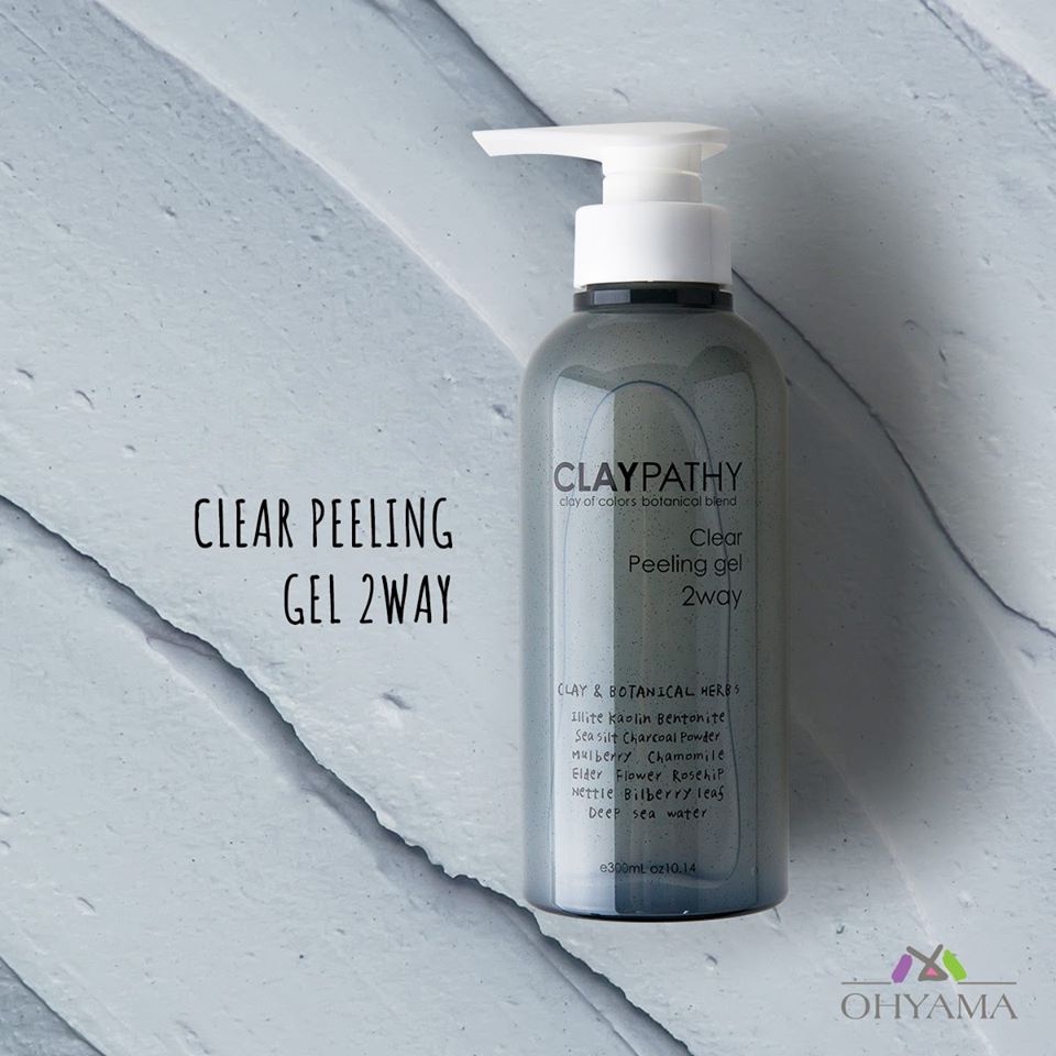 Gel tẩy da chết đất sét thảo mộc CLAYPATHY Clear Peeling Gel 300ml
