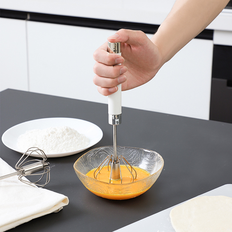 Dụng Cụ Đánh Trứng Tự Động Bằng Thép Không Gỉ 12 Inch
