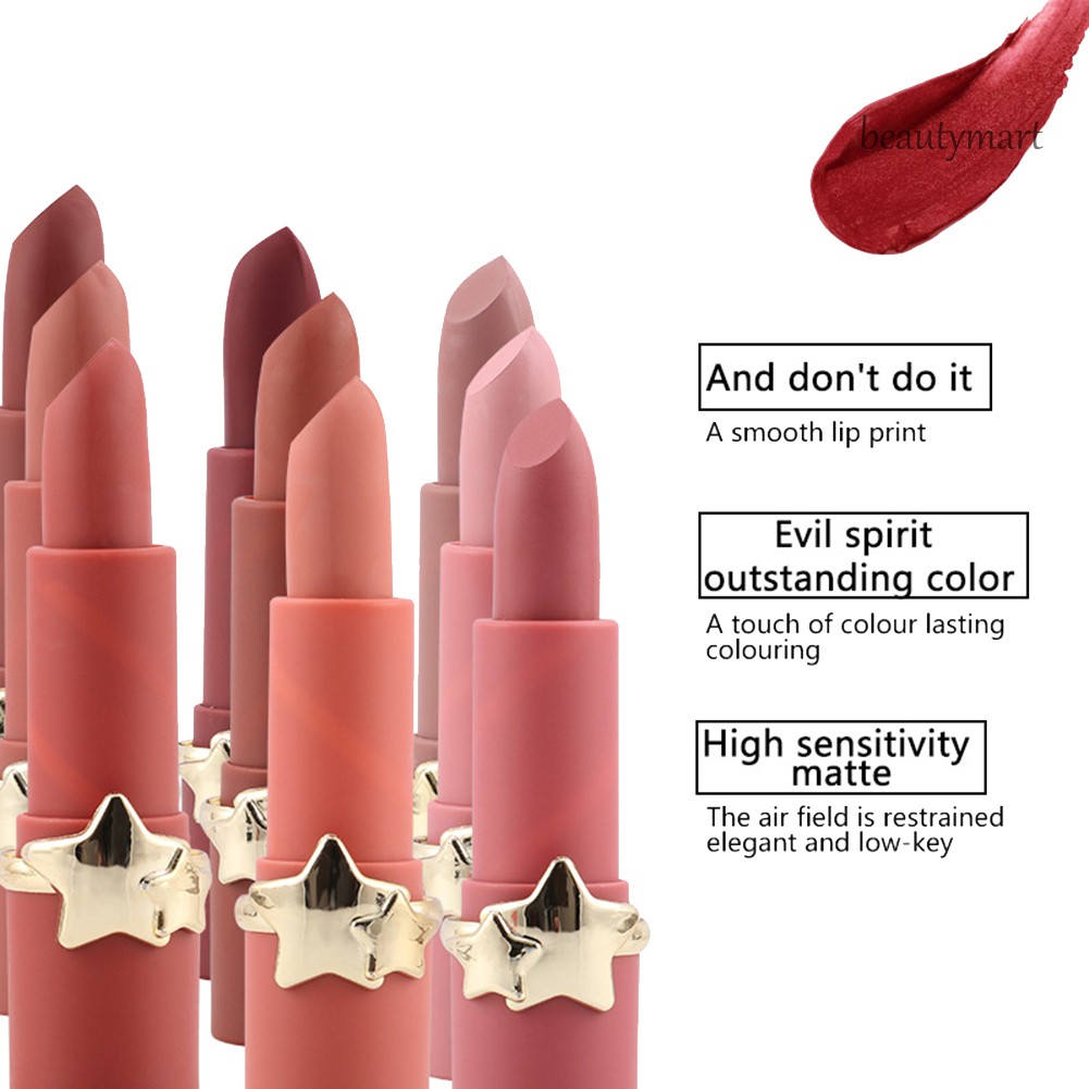 [Hàng mới về] Son kem màu lì lâu trôi chống thấm nước không dính trọng lượng 3..4g