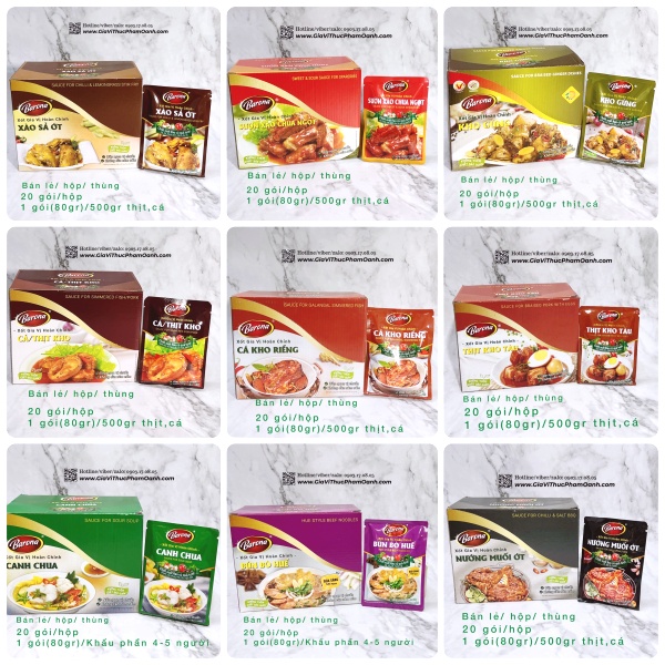 Xốt gia vị BARONA đủ món