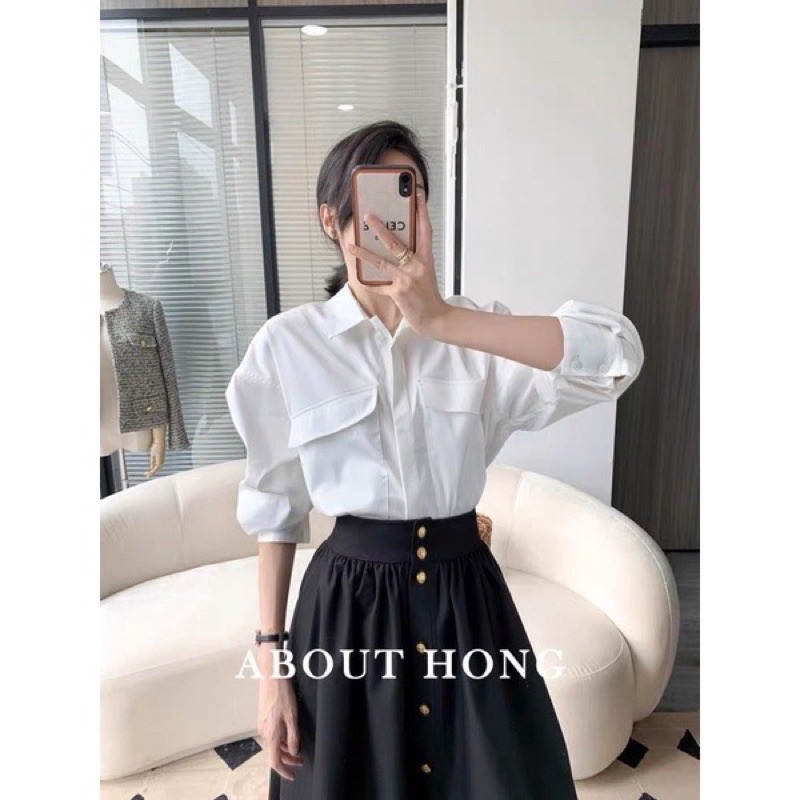 Áo sơ mi ZR phối túi