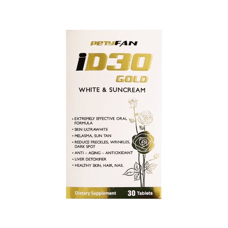 Viên Uống Trắng Da Chống Nắng ID30 GOLD PETYFAN 30 Viên