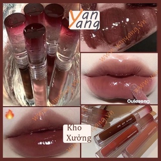  Son Bóng Oulesong Mềm Mượt Nuôi Dưỡng Môi Chống Thấm Nước 