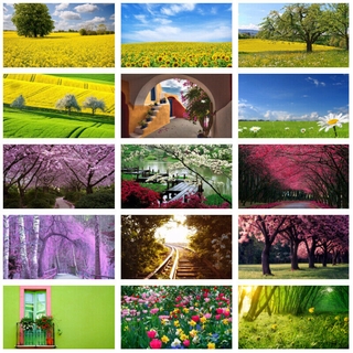 [Phong Cách Nóng Bỏng TokTik] Vải Phông Nền Chụp Ảnh In Hoa Mùa Xuân Cho Studio - Bán Sỉ