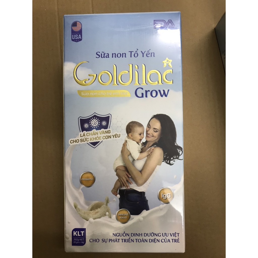 [Bán lẻ] Goldilac Grow 392G - sữa non tổ yến dành cho bé