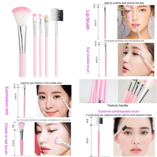  Set 5 cọ trang điểm đa năng chất lượng cao