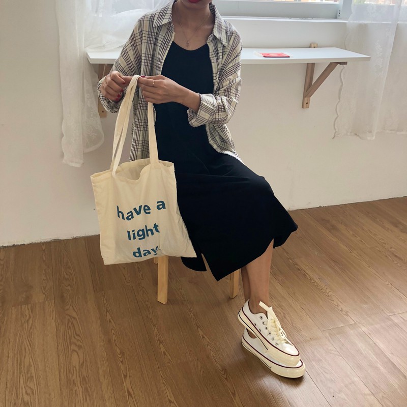 Váy thun 2 dây cotton dáng suông dài thoáng mát và năng động by Liola.thietke